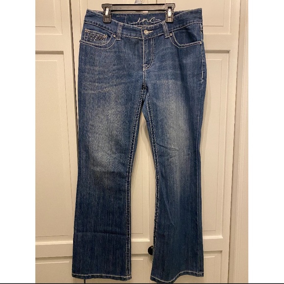 inc jeans curvy fit boot leg